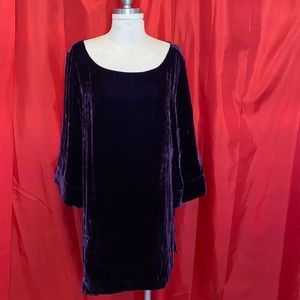 purple silk velvet tunic💜